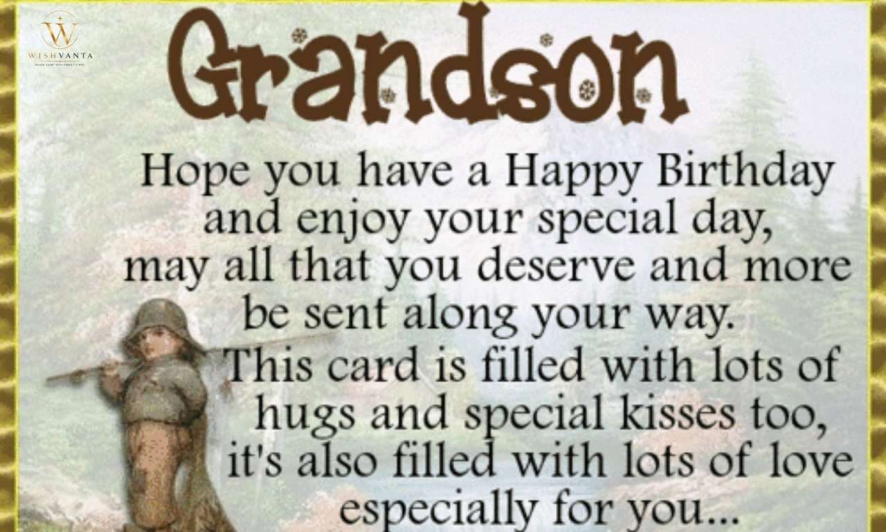 Congratulations wishes for grandson with a proud and loving message
