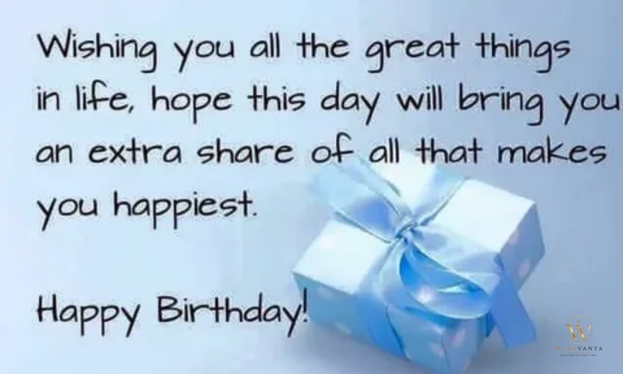 "Unique birthday wishes with colorful balloons, confetti, and a birthday cake illustration"
